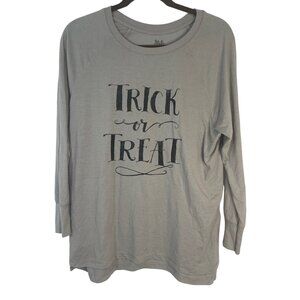state of mine long sleeve t-shirt trick or treat Halloween gray small READ